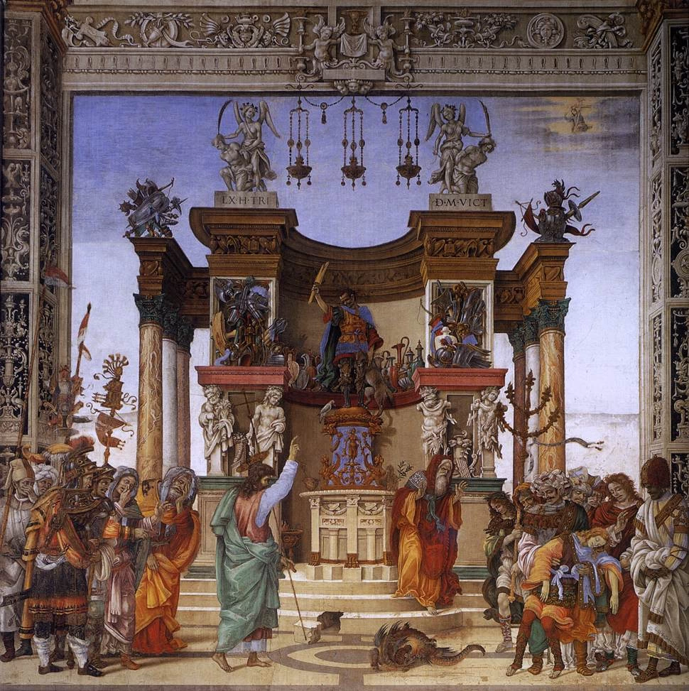 Filippo Lippi - Santa Maria Novella, Firenze, San Filippo che esorcizza un demone